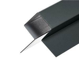 Внешний симметричный угловой профиль Finestra Ultima 2500мм (цветной) RAL 7024 (графитово-серый)