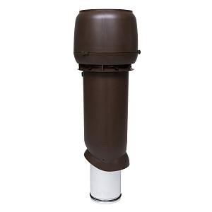 Вентиляционная труба Vilpe 125/160ИЗ/700 с колпаком (вытяжка) коричневый 734434
