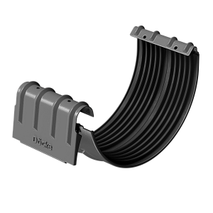 Docke STAL PREMIUM Соединитель желобов D125 (Снято с производства) Графит (RAL 7024)